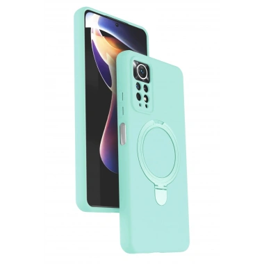 Mey İthalat®   Redmi Note 12 Pro 4G Regal Magsafe Standlı Kapak - Su Yeşili