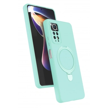 Mey İthalat®   Redmi Note 12 Pro 4G Regal Magsafe Standlı Kapak - Su Yeşili