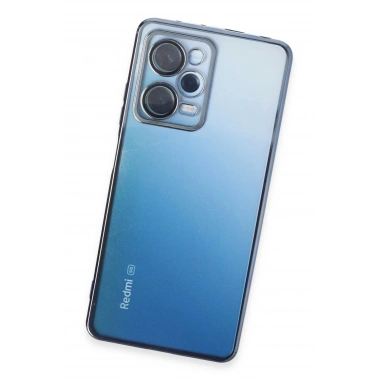 Mey İthalat®   Redmi Note 12 Pro 5G Kılıf  Lensli Silikon - Açık Mavi