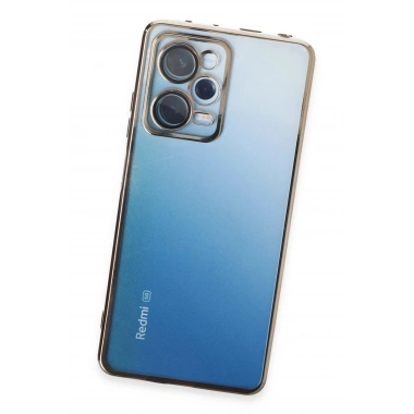 Mey İthalat®   Redmi Note 12 Pro 5G Kılıf  Lensli Silikon - Gold