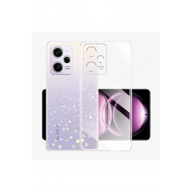 Mey İthalat®   Redmi Note 12 Pro 5G Kılıf Lüx Şeffaf Silikon