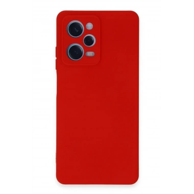 Mey İthalat®   Redmi Note 12 Pro 5G Kılıf Nano içi Kadife Silikon - Kırmızı