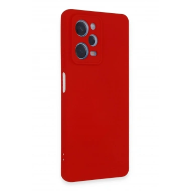 Mey İthalat®   Redmi Note 12 Pro 5G Kılıf Nano içi Kadife Silikon - Kırmızı