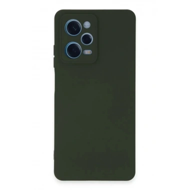 Mey İthalat®   Redmi Note 12 Pro 5G Kılıf Nano içi Kadife Silikon - Koyu Yeşil