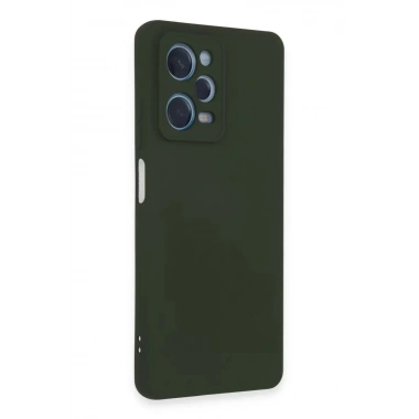Mey İthalat®   Redmi Note 12 Pro 5G Kılıf Nano içi Kadife Silikon - Koyu Yeşil
