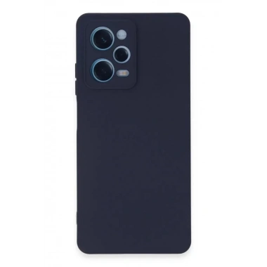 Mey İthalat®   Redmi Note 12 Pro 5G Kılıf Nano içi Kadife Silikon - Lacivert