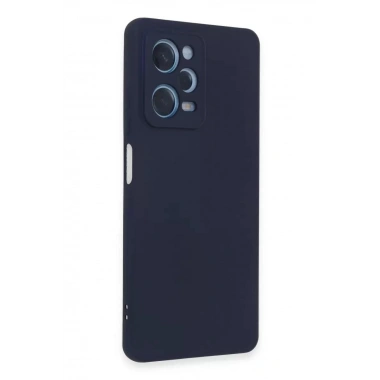 Mey İthalat®   Redmi Note 12 Pro 5G Kılıf Nano içi Kadife Silikon - Lacivert