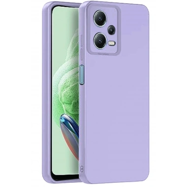 Mey İthalat®   Redmi Note 12 Pro 5G Kılıf Nano içi Kadife Silikon - Lila