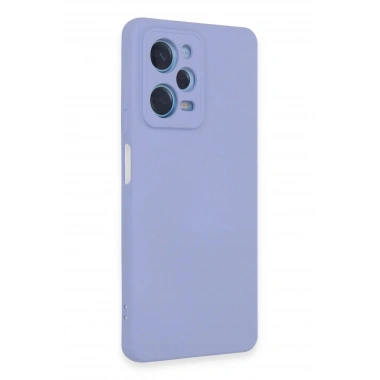 Mey İthalat®   Redmi Note 12 Pro 5G Kılıf Nano içi Kadife Silikon - Lila