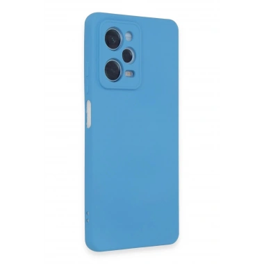 Mey İthalat®   Redmi Note 12 Pro 5G Kılıf Nano içi Kadife Silikon - Mavi