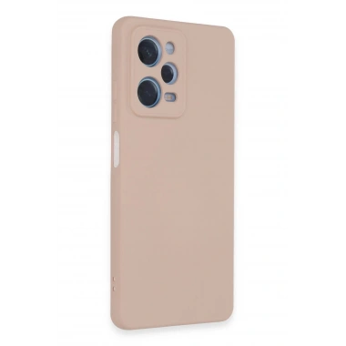 Mey İthalat®   Redmi Note 12 Pro 5G Kılıf Nano içi Kadife Silikon - Pudra