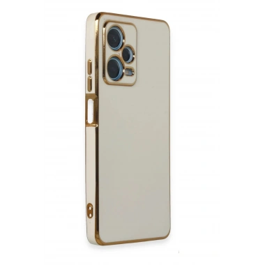 Mey İthalat®   Redmi Note 12 Pro Plus Kılıf Volet Silikon - Beyaz