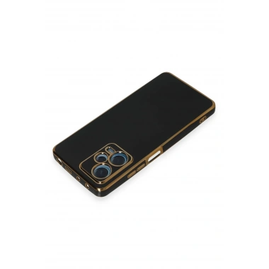 Mey İthalat®   Redmi Note 12 Pro Plus Kılıf Volet Silikon - Siyah