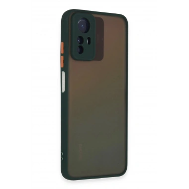 Mey İthalat®   Redmi Note 12S Kılıf Montreal Silikon Kapak - Yeşil