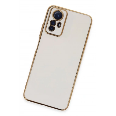 Mey İthalat®   Redmi Note 12S Kılıf Volet Silikon - Beyaz