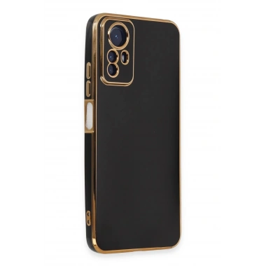 Mey İthalat®   Redmi Note 12S Kılıf Volet Silikon - Siyah