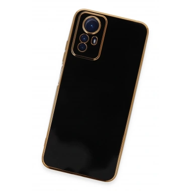 Mey İthalat®   Redmi Note 12S Kılıf Volet Silikon - Siyah