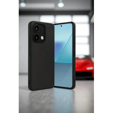 Mey İthalat®   Redmi Note 13 4G Kılıf Aras Deri Kapak - Siyah