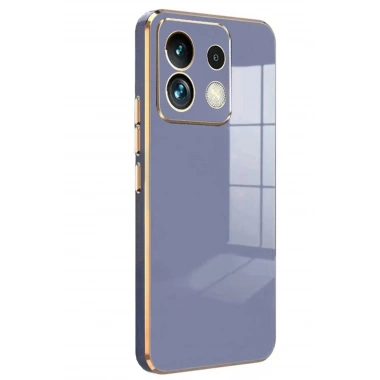 Mey İthalat®   Redmi Note 13 4G Kılıf Volet Silikon - Mavi