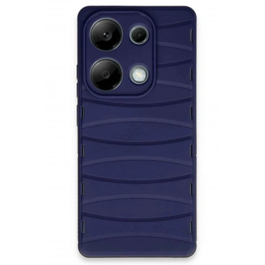 Mey İthalat® Redmi Note 13 Pro 4G Kılıf Bibercas Silikon Kapak - Lacivert
