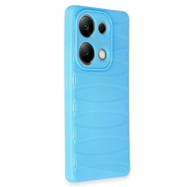 Mey İthalat® Redmi Note 13 Pro 4G Kılıf Bibercas Silikon Kapak - Mavi