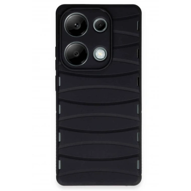 Mey İthalat® Redmi Note 13 Pro 4G Kılıf Bibercas Silikon Kapak - Siyah
