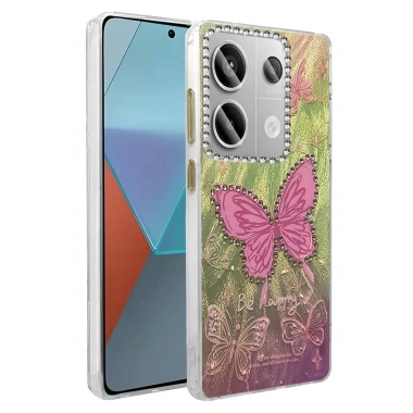Mey İthalat®   Redmi Note 13 Pro 4G Kılıf Blade Aynalı Desenli Kapak - Desen 5