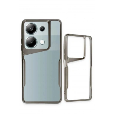 Mey İthalat®   Redmi Note 13 Pro 4G Kılıf Boyi Silikon Kapak - Derin Mor