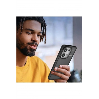 Mey İthalat® Redmi Note 13 Pro 4G Kılıf Elegant Kapak - Siyah