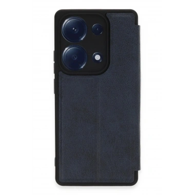 Mey İthalat®   Redmi Note 13 Pro 4G Kılıf Flip Cover - Lacivert