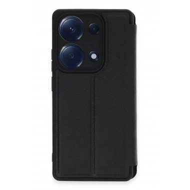 Mey İthalat® Redmi Note 13 Pro 4G Kılıf Flip Cover - Siyah