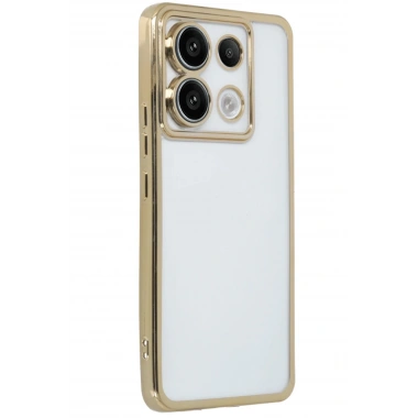 Mey İthalat®   Redmi Note 13 Pro 4G Kılıf  Lensli Silikon - Gold