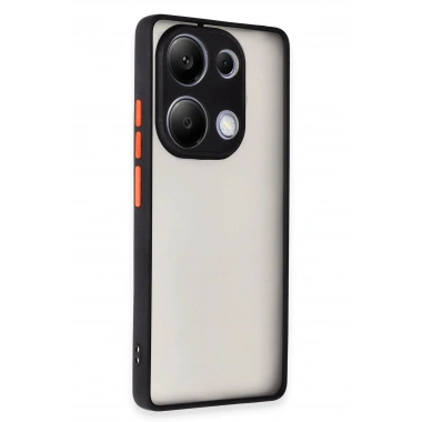 Mey İthalat®   Redmi Note 13 Pro 4G Kılıf Montreal Silikon Kapak - Siyah