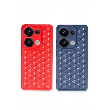 Mey İthalat® Redmi Note 13 Pro 4G Kılıf Petek Silikon Kapak - Koyu Yeşil