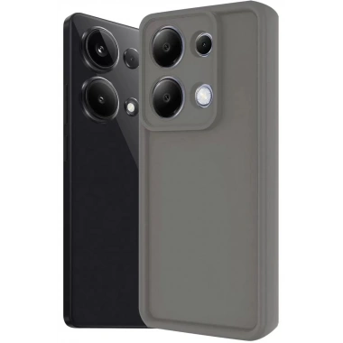Mey İthalat®   Redmi Note 13 Pro 4G Kılıf Viera Silikon - Gri