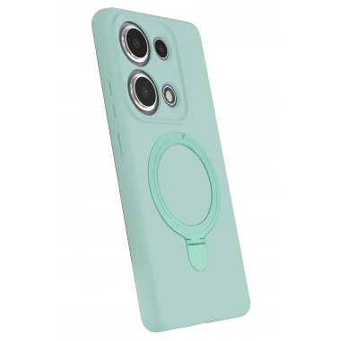 Mey İthalat®   Redmi Note 13 Pro 4G Regal Magsafe Standlı Kapak - Su Yeşili