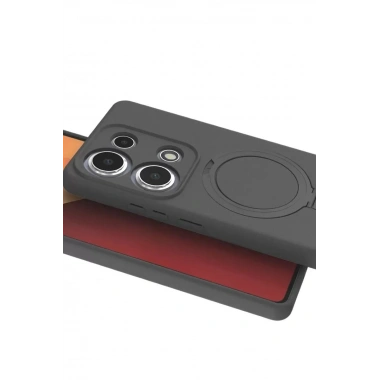Mey İthalat®   Redmi Note 13 Pro 4G Regal Magsafe Standlı Kapak - Titan Gri