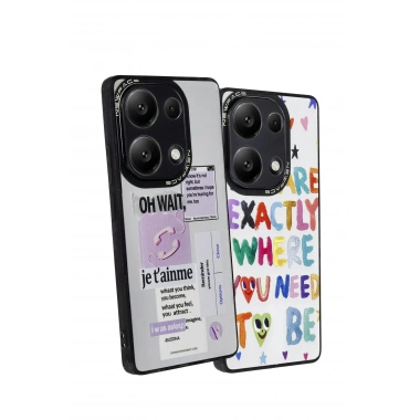 Mey İthalat®   Redmi Note 13 Pro 5G Kılıf Mirror Desenli Kapak - Mirror - 5
