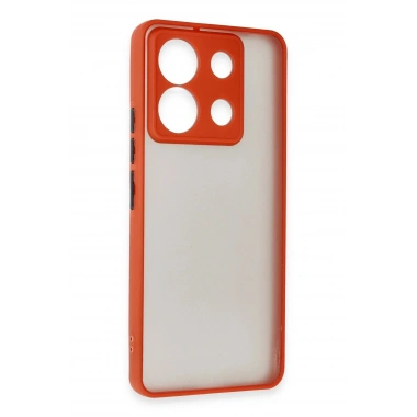Mey İthalat®   Redmi Note 13 Pro 5G Kılıf Montreal Silikon Kapak - Kırmızı