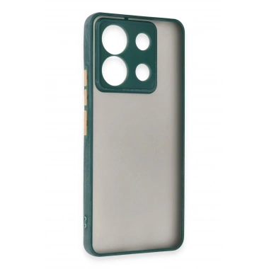 Mey İthalat®   Redmi Note 13 Pro 5G Kılıf Montreal Silikon Kapak - Yeşil