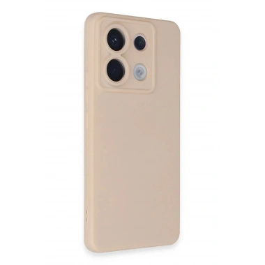 Mey İthalat®   Redmi Note 13 Pro 5G Kılıf Nano içi Kadife Silikon - Pudra