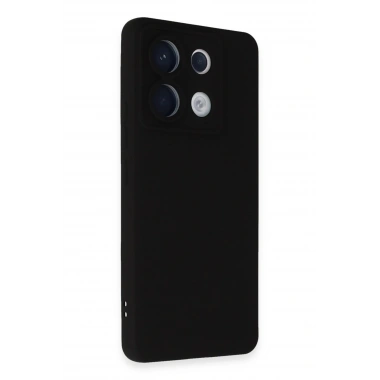 Mey İthalat®   Redmi Note 13 Pro 5G Kılıf Nano içi Kadife Silikon - Siyah