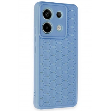 Mey İthalat® Redmi Note 13 Pro 5G Kılıf Petek Silikon Kapak - Mavi