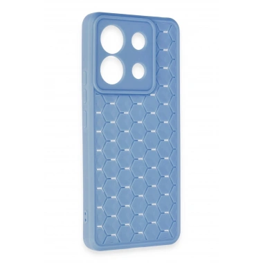 Mey İthalat® Redmi Note 13 Pro 5G Kılıf Petek Silikon Kapak - Mavi