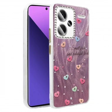 Mey İthalat® Redmi Note 13 Pro Plus Kılıf Blade Aynalı Desenli Kapak - Desen 8