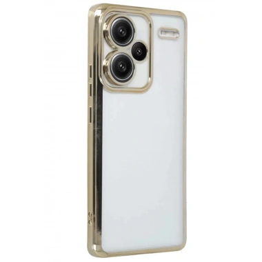 Mey İthalat®   Redmi Note 13 Pro Plus Kılıf  Lensli Silikon - Gold