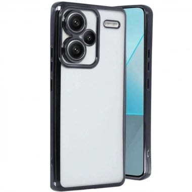 Mey İthalat®   Redmi Note 13 Pro Plus Kılıf  Lensli Silikon - Siyah