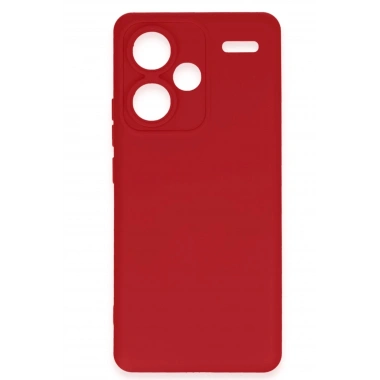 Mey İthalat®   Redmi Note 13 Pro Plus Kılıf Nano içi Kadife Silikon - Kırmızı