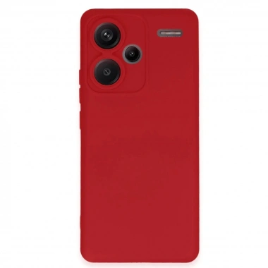 Mey İthalat®   Redmi Note 13 Pro Plus Kılıf Nano içi Kadife Silikon - Kırmızı