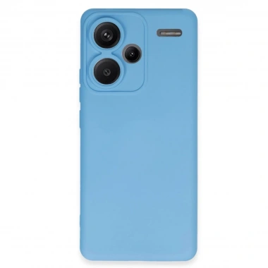 Mey İthalat®   Redmi Note 13 Pro Plus Kılıf Nano içi Kadife Silikon - Mavi